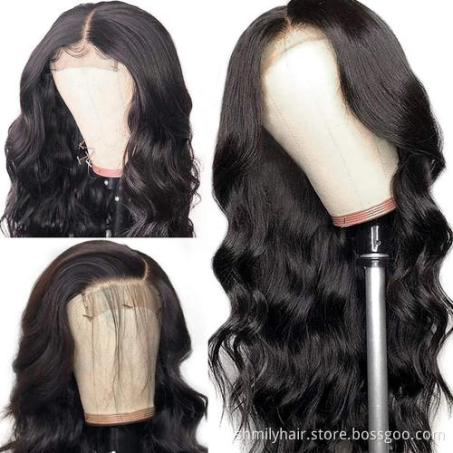 Swiss Virgin Cuticle Aligned Hair Lace Front Wig With Baby Hair 100% Raw Brazilian Body Wave Human Hair Lace Closure Wig